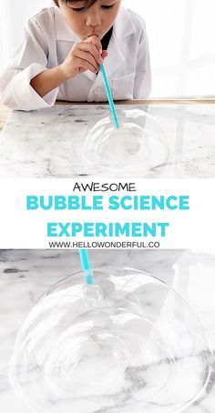 Bubble Science Experiment, Bubble Experiment, Bubble Science, School Science Experiments, Bubble Activities, School Science Projects, Bubble Party, Science Club, Kid Experiments