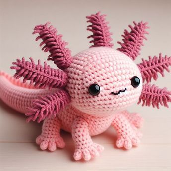 Crochet Axolotl Amigurumi Amigurumi Axolotl Free Crochet, Animiguri Crochet, Crochet Plushes Ideas, Axolotl Amigurumi Free Pattern, Amigurumi For Babies, Fluffy Crochet Animals, Free Amigurumi Patterns Animals, Crochet Amigurumi Ideas, Axolotl Crochet Pattern Free