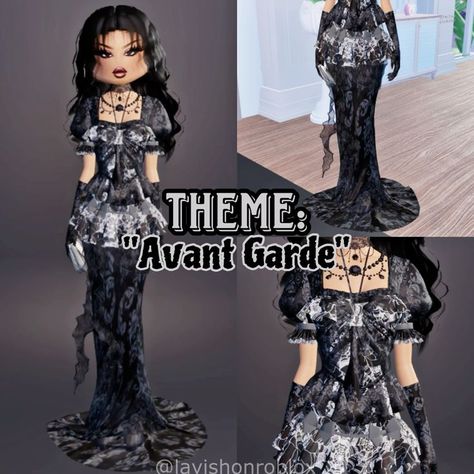 Avant Grade Drees To Impress, Di Avant Garde Theme, Avant Garde Dress To Impress No Vip, Dit Avant Garde Theme, Dress To Impress Outfits Avant Garde, Dti Avante Grade, Avant Garde Fashion Dress To Impress, Avant Garde Outfits Dress To Impress, Dti Theme Avant Garde