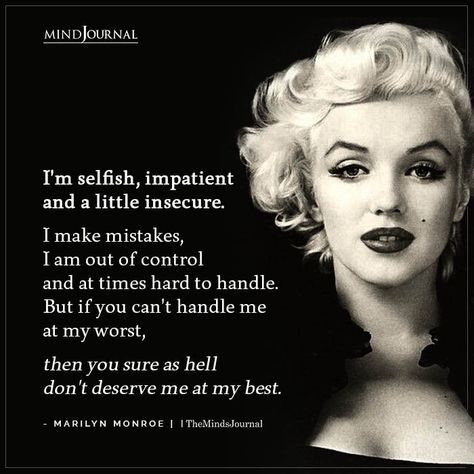 50+ Marilyn Monroe Quotes To Fall In Love With Life Again Marylin Monroe Quotes Wallpaper, Marilyn Monroe Aesthetic Quotes, Marilyn Monroe Affirmations, Marlyne Monro Aesthetics Quotes, Fall In Love With Life, At My Worst, Marilyn Quotes, You Dont Deserve Me, Inspiring Quotes Marilyn Monroe