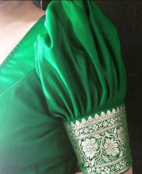 Blows Sleeves Design, Different Blouse Sleeves Design, Blows Designs Latest Back Simple, Latest Puff Sleeve Saree Blouses, Blows Hands Design, Blouse Hand Designs Pattern Puff, Small Puff Hands Blouse Designs Latest, Blouse Designs Latest Puff Sleeves, Simple Puff Sleeve Blouse