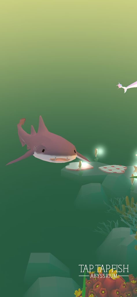 My Nurse Shark:) #taptapfish Download: http://onelink.to/jhe4sh Shark Wallpaper Aesthetic Computer, Nurse Shark Wallpaper, Nurse Shark Drawing, Shark Swimming Through Fish Wallpaper, Bahamas Nurse Sharks, Nurse Shark, Cute Animals, Movie Posters