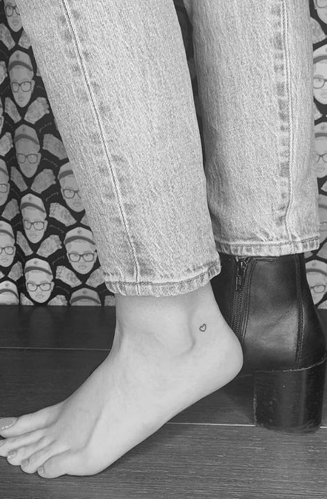 Tiny Heart Tattoo Heart Foot Tattoo, Red Heart Ankle Tattoo, Ankle Tattoo Heart, Tiny Heart Tattoo On Ankle, 4 Tiny Hearts Tattoo, Two Tiny Hearts Tattoo, Tiny Heart Tattoo, Heart Tattoo Ankle, Black Heart Tattoos