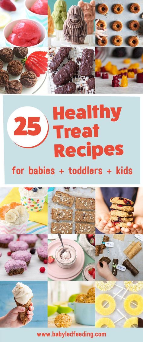 Easy snack recipe for baby led weaning, toddlers, and kids! Healthy treat recipe that are refined sugar free, low sugar, low salt, and packed with whole grains and fruits! No bake bites, healthy doughnuts, homemade fruit roll ups, fruit bars, healthy cookies and more! You can feel good about giving your children these healthy sweet treats! #healthysweets #babyledweaning #kidsnacks #toddlersnacks #babyfood #healthykids Recipes For Baby Led Weaning, Healthy Doughnuts, Recipes For Baby, Low Sugar Cookies, Sugar Free Kids, Recipes For Babies, Low Sugar Treats, Low Sugar Snacks, Bars Healthy