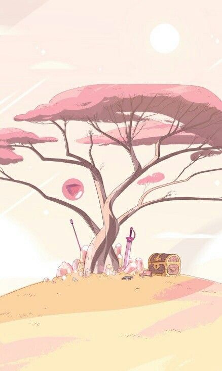 Rose's tree Steven Universe Background, Perla Steven Universe, Steven Universe Wallpaper, Ayat Quran, Steven Universe Gem, Rose Trees, Steven Universe Fanart, Universe Art, 영감을 주는 캐릭터