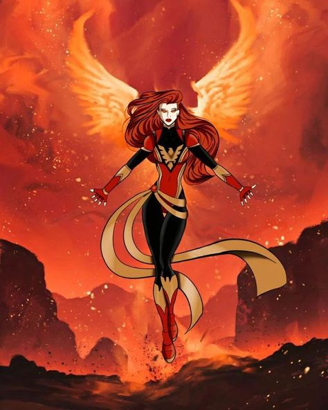 Phoenix Superhero Suit, Jean Grey Xmen, Xavier Institute, Superhero Women, Marvel Universe Art, Phoenix Marvel, Phoenix Costume, Marvel Jean Grey, Redhead Characters