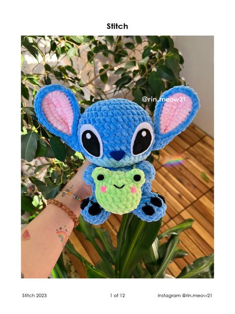 Crochet Stitch Disney, Stuff To Crochet, Crochet Us, Crocheted Plushies, Frog Halloween, Disney Crochet Patterns, Easy Crochet Animals, Confection Au Crochet, Crochet Disney