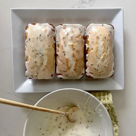 Lavender Tea Cake, Cream Honey, Lavender Cake, Tea Cakes Recipes, Creamed Honey, Tea Cake, Lavender Tea, Sauce Pan, Baking Tins