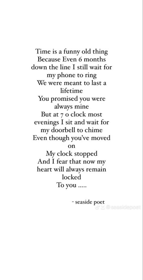 Follow my tik tok @seasidepoet #poetry #breakup #poem #love Poems About Breakups, Breakup Poems, Poetry Happy, Breakup Poetry, Poem Love, Waiting For Love, Love Poem, Writing Stuff, You Promised