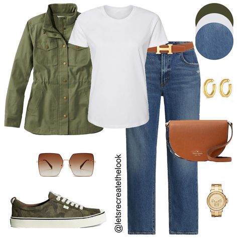 Olive Jacket - 18 Outfit Ideas 🫒 Sharing 18 ways to style an olive field jacket for the summer to fall transition. These casual everyday looks are easy to recreate! Do you own an olive jacket? Save this post for style inspo and look in your closet to see how you can recreate the looks yourself! 😍 Have a marvelous Monday fashion friends! 🥰 #letsrecreatethelook #outfitideas #styleinspo #casualstyle #everydaystyle #momstyle #classicstyle #midlifestyle #agelessstyle #fallstyle #teacherstyle Olive Jacket Outfit, Marvelous Monday, Recreate Yourself, Outfit Ideas Everyday, Olive Vest, Happy Saturday Friends, Saturday Outfit, Random Outfits, Olive Jacket