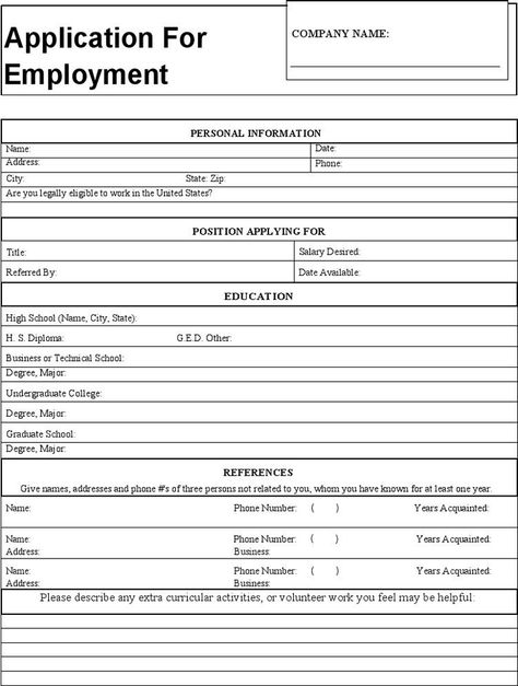 employment form - Yahoo Image Search Results Application For Employment, Printable Job Applications, Referral Letter, Employment Form, Job Application Template, Office Security, Line Application, Questionnaire Template, Form Example