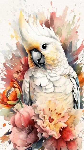 Page 2 | Cockatoo Painting Images - Free Download on Freepik Bird Drawings Watercolor, Cockatoo Painting, Cockatiel Watercolor, Galah Cockatoo Painting, Watercolour Cockatoo, Pink Cockatoo Art, Major Mitchell Cockatoo Art, Abstract Animal Art, 3d Quilts