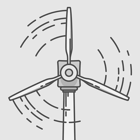 the future // 065 // #simple #illustration #illustrations #graphic #graphicroozane #wind #farm #eco #future #energy #ecoenergy #sustainable #sustainability #design #designer #icon #draw #line Wind Farm Illustration, Wind Energy Illustration, Wind Turbine Drawing, Sustainability Design, Future Energy, Wind Farm, Wind Energy, Simple Illustration, Sustainable Energy