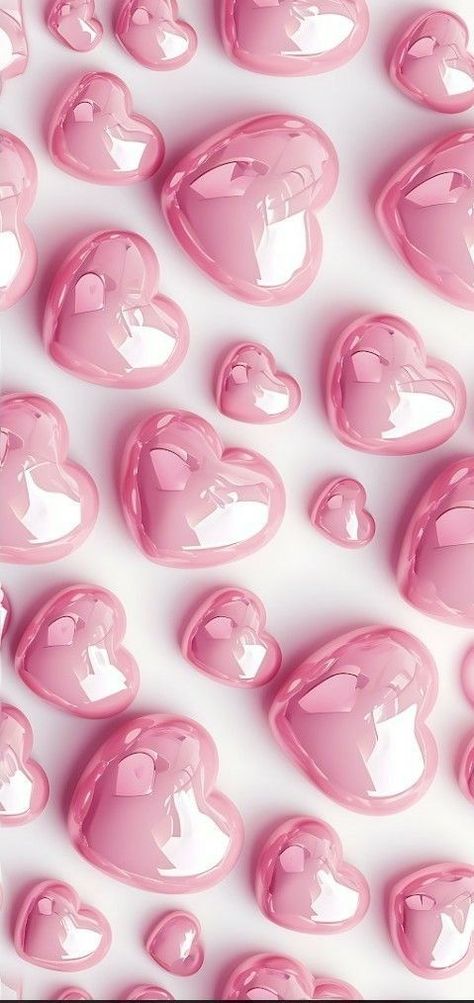 Pink Glass Heart Wallpaper, Valentine’s Day Phone Aesthetic, Valentine’s Day Wallpapers For Iphone, Pink Theme Aesthetic, Apple Watch Wallpaper Pink, Valentines Day Wallpaper Iphone, Image Girly, Jelly Wallpaper, Pink Wallpaper Backgrounds