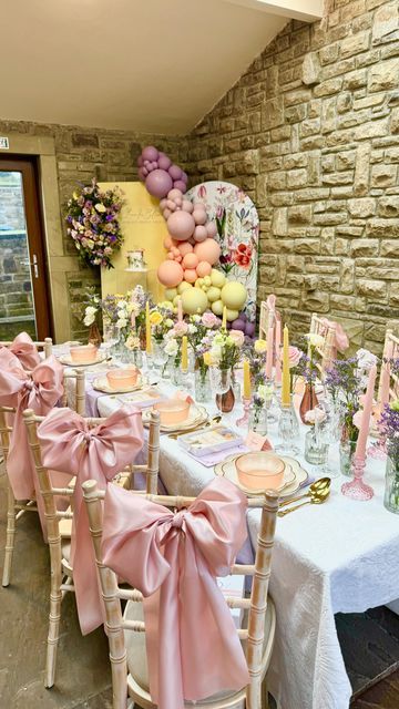 Peonies | Creative catering | Tablescaping | Events on Instagram: "S I M R A H ‘ S  Bridal shower 🌸🌺🌼  Table setting, florals and stationery @peoniesuk   Venue @hyacinthfarm   #tablescaping #tabledecor #freshflowers #bespokeevents" Bridal Shower Table Setting, Afternoon Tea Table Setting, Tea Table Setting, Tea Table Settings, Afternoon Tea Tables, Creative Catering, Bridal Shower Table, Shower Table, Bridal Shower Tables