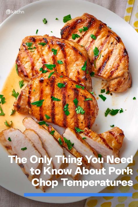 Pork Chops Temperature When Done, Pork Chop Temperature Chart, Pork Temperature When Done, Perfect Pork Chops, Cooking Pork, Grilling Guide, Cooking Pork Chops, Fried Pork Chops, Crispy Cheese