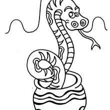 Boa coloring pages - Hellokids.com Snake Coloring Pages, Snake Drawing, Valentines Day Coloring Page, Love Coloring Pages, Valentines Day Coloring, Cute Snake, Animal Coloring Pages, Free Coloring Pages, Pictures To Draw