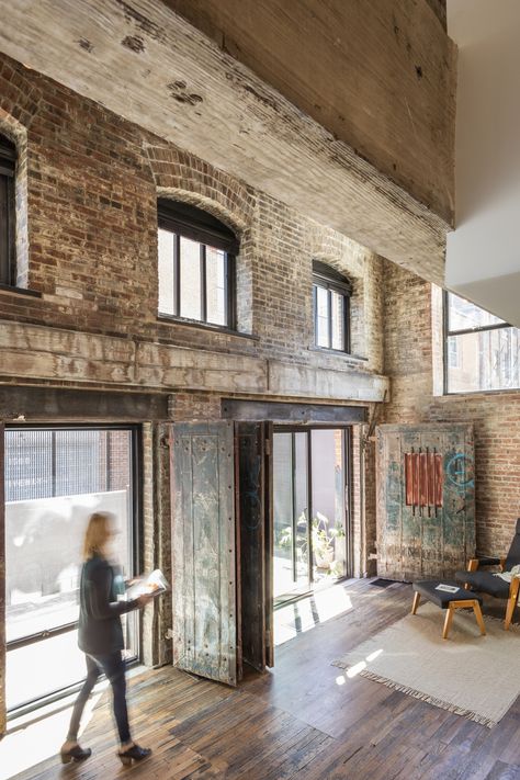 Adaptive Reuse House, Historic Preservation Architecture Adaptive Reuse, Adaptive Reuse Industrial Building, Brick Warehouse Architecture, Office In Historic Building, Historic Building Renovation, Helix Architecture, Historical Building Renovation, Converted Warehouse Apartment