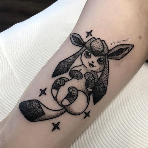 Glaceon Tattoo, Pokemon Tattoo, Beautiful Body, Dope Tattoos, S Tattoo, Paw Print Tattoo, Blackwork, I Tattoo, Creative Ideas