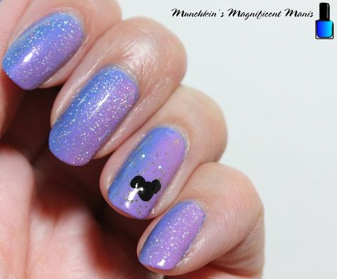 Disney 30th Anniversary Nails, Disney Nails Up, Understated Disney Nails, Figment Disney Nails, Easy Disney Nail Designs, Disney 50th Anniversary Nails, Disney Nails Glitter, Disney Nails Dip, Disney 100 Years Nails