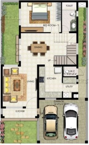 Duplex Layout, 30x50 House Plans, 20x30 House Plans, Morden House, 20x40 House Plans, Duplex Floor Plans, 2bhk House Plan, Bungalow Floor Plans, Indian House Plans