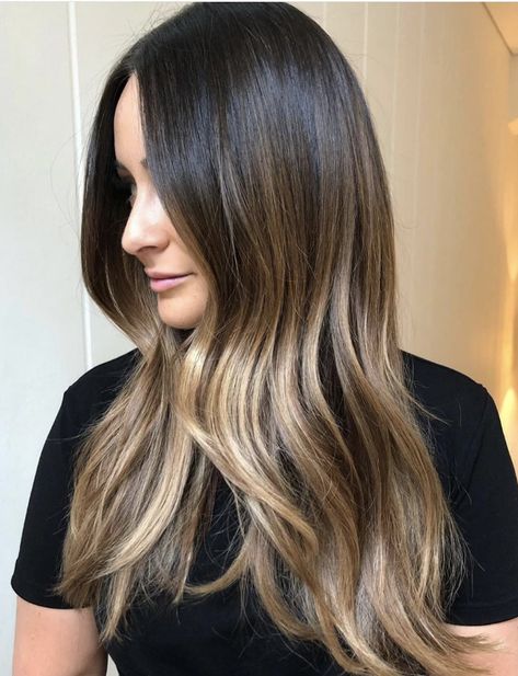 Highlights Brunette, Brunette Roots, Ash Blonde Balayage, Brown Balayage, Ombré Hair, Hair Color Purple, Balayage Brunette, Brown Blonde Hair, Cool Hair Color