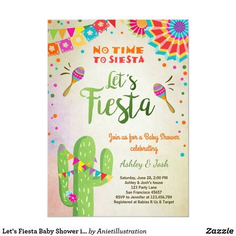 Let's Fiesta Baby Shower invitation Mexican Cactus Taco Bout Love, Fiesta Baby Shower Invitations, Mexican Cactus, Fiesta Birthday Invitations, Fiesta Bridal Shower Invitations, Pink First Birthday, Fiesta Bridal Shower, Fiesta Birthday Party, Mexican Birthday