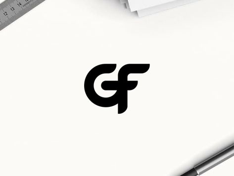 GF monogram logo by logoperlente on Dribbble Gf Monogram, Gf Logo, Glow Foundation, Monogram Logo, Foundation, Design Inspiration, Monogram, ? Logo, Design