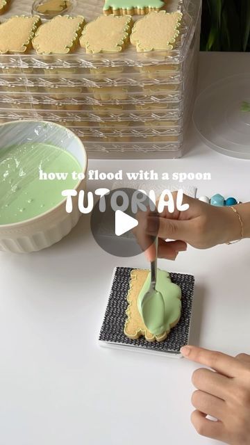 38K views · 3K likes | Sana Sodawala on Instagram: "After many requests, here is a mini tutorial on how to flood with a spoon! ✨ 

All tips are in the video and I’m using my biscuit and icing recipe which you can find on my website alongside the Sugarbase turntable which I’m using here 🤩

STACKABLE TRAYS are from my Andrew James dehydrator - link under my Amazon highlight!" Flooding Icing, Iced Biscuits, Mini Tutorial, Icing Recipe, Decorated Cookies, Turntable, Cookie Decorating, My Website, Biscuits