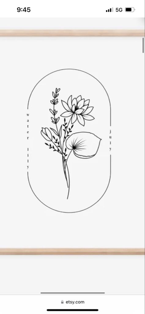 Delphinium And Water Lily Tattoo, Larkspur And Water Lily Tattoo Simple, Water Lily And Poppy Tattoo, Water Lily Tattoo Black And White, Larkspur Water Lily Tattoo, Water Lily Back Tattoo, July Water Lily Tattoo, Water Lily Bouquet Tattoo, Waterlily Tattoos July