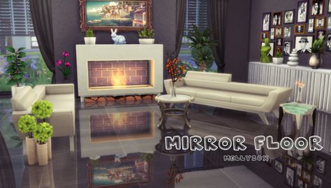 mirror cc Sims 4 Mirror Cc, Sims 4 Cc Furniture Living Rooms, Mirror Floor, Die Sims 4, Sims 4 Cc Kids Clothing, The Sims 4 Pc, Sims 4 Clutter, Disney Rooms, Casas The Sims 4