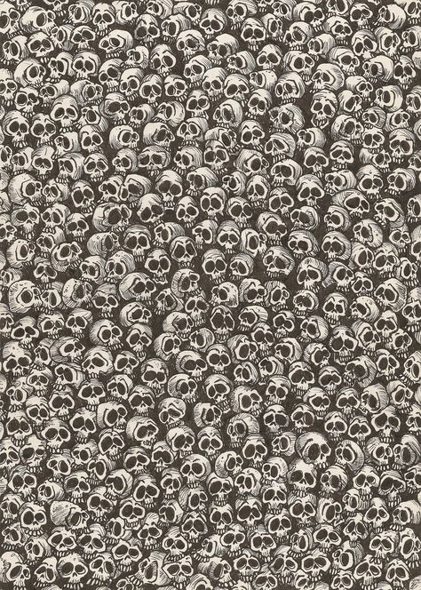 Arte Doodle, Skull Artwork, Skull Wallpaper, Skull And Bones, Skull Art, Textures Patterns, Dark Art, Doodle Art, Heavy Metal