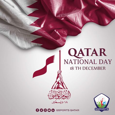 QSports Qatar on Twitter: "Happy #Qatar National Day #QND2017 #QSports #TeamQatar #WeLoveQatar #Doha https://t.co/lCFnIvnwwn" / Twitter Qatar National Day, National Games, National Day, Creative Posters, Doha, North Africa, Unique Items, Qatar, Middle East