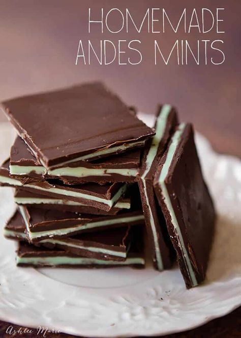 Mint Recipes Dessert, Andes Mints, Mint Desserts, Kek Lapis, Andes Mint, Candy Truffles, Mint Recipes, Candy Recipes Homemade, Christmas Candy Recipes