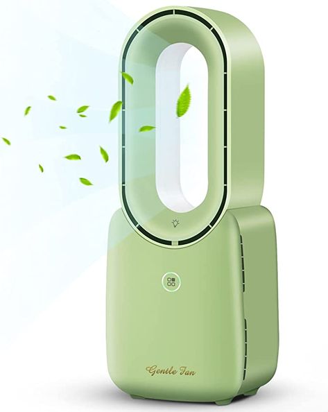 Amazon.com: Misby Desk Fan, Portable fan 11.8 Inch Small Bladeless Fans Blow Cold Air With 4-Speeds, Rechargeable Quiet Usb Personal Fan Touch Control 5-Colors LED Light for Bedroom, Room, Home, Office (Green) : Home & Kitchen Home Office Green, Secret Writing, Baby Ferrets, Victorian Greenhouse, Office Green, Pedestal Fans, Table Fans, Bladeless Fan, Electronic Appliances