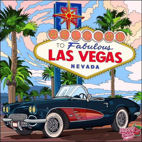 Images Pop Art, Las Vagas, Las Vegas Sign, Vegas Sign, Las Vegas Usa, Las Vegas City, Clark County, Nevada Usa, Vintage Poster Design