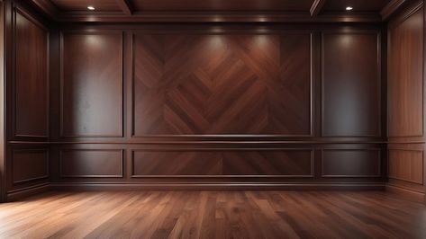 Mahogany Wall Paneling, Mahogany Walls, Wooden Paneling, Empty Room, Free Business Card Mockup, Business Card Maker, Flyer Maker, Card Banner, Poster Maker