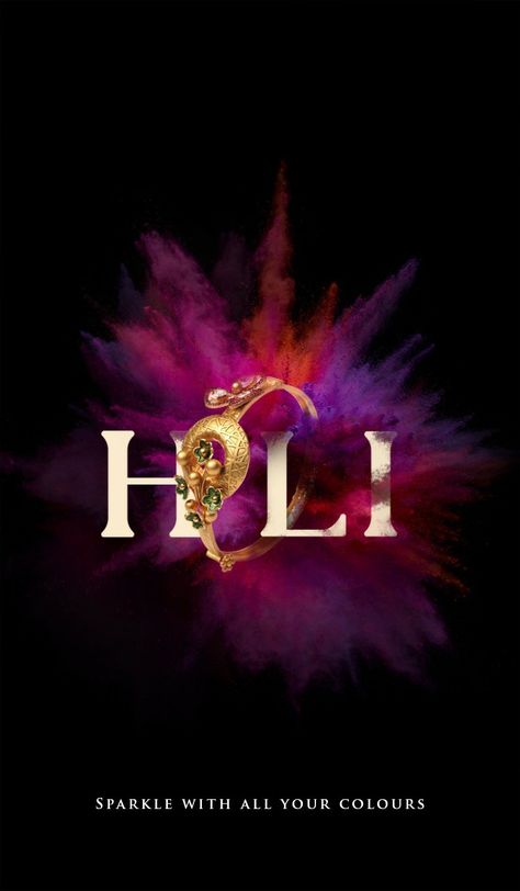 Holi creative post for a jewellery brand Holi Creative For Jewellery Brand, Holi Post For Jewellery Brand, Holi Jewellers Ad, Holi Jewellery Creative Ads, Holi Posters Creative, Holi Creative Post, Holi Jewellery, Holi Creative Ads, Holi Creatives