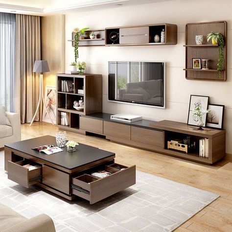 Tv Unit Furniture Design, Living Room Wall Units, Tv Stand Decor, Tv Cabinet Design, Tv Unit Interior Design, Living Room Tv Cabinet, Living Room Tv Unit Designs, Tv Room Design, Living Room Design Inspiration