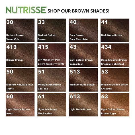 Amazon.com : Garnier Nutrisse Nourishing Color Creme [63] Light Golden Brown 1 ea : Chemical Hair Dyes : Beauty & Personal Care Light Balayage On Dark Hair Brunettes, Loreal Chocolate Brown Hair Color, Brown Hair Colors Numbers, Garnier Nutrisse Hair Color Chart, Dark Chocolate Hair Color Coffee, Garnier Brown Hair Color, Nutrisse Hair Color Chart, Garnier Golden Brown Hair Color, Light Brown Hair Box Dye