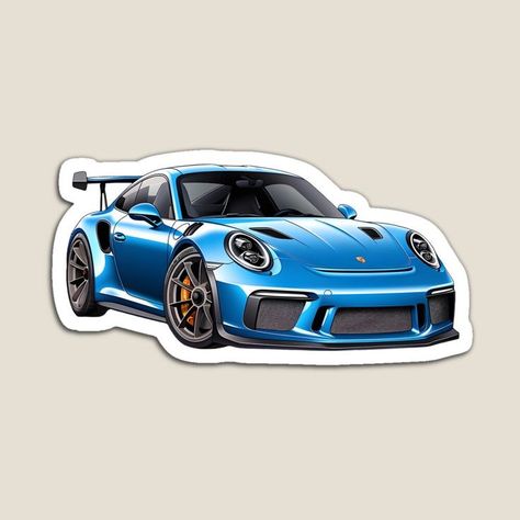 Porsche Stickers, Senior Pictures Quotes, Altoid Wallet, Blue Porsche, Disney Character Drawings, Racing Stickers, Car Sticker Design, Biker Quotes, Porsche Gt3