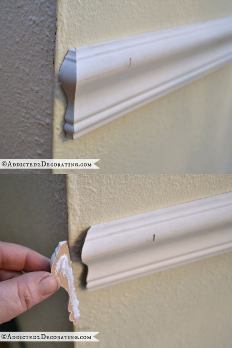 End Of Wall Trim, Chair Rail End Cap, How To Cut Crown Molding Corners, How To Cut Trim Angles, Wall Corner Trim, Outside Corner Trim, Installing Wainscoting, Trim Carpentry, Trim Moulding