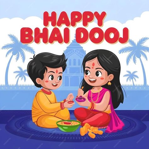 A poster for a happy bhai dooj greeting card | Premium AI-generated image Happy Bhai Dooj Images, Bhai Dooj Images, Morning Poems, Good Morning Poems, Happy Bhai Dooj, Bhai Dooj, Hindu Festivals, Grow Strong, My Photo Gallery