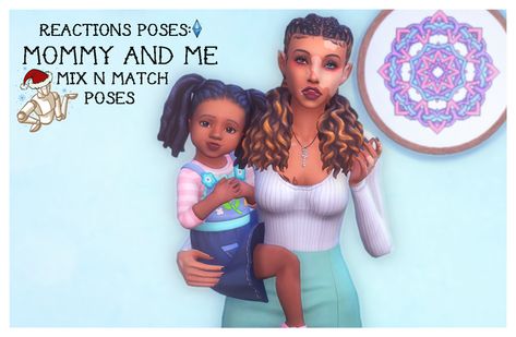 Duo Poses, 4 Poses, Calendar Gifts, Mix N Match, Mommy And Me, Sims 4, All In One, Twist, Tumblr