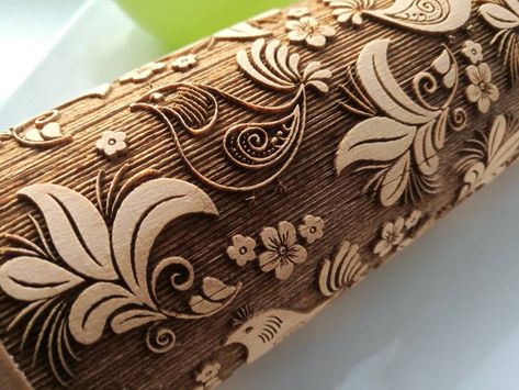 Embossed rolling pin