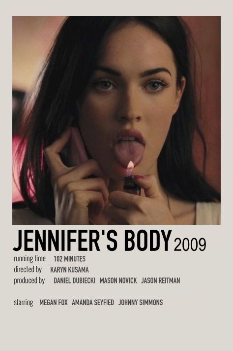 Kickass Poster, Jennifers Body Movie, Jennifer's Body Aesthetic, Jennifer’s Body, Poster Polaroid, Indie Movie Posters, Adam Brody, Iconic Movie Posters, Movie Card