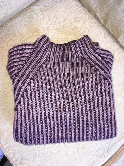 Brioche mock neck sweater. My pattern. Knit Brioche Sweater, Brioche Sweater Knitting Patterns, Subversive Knitwear, Brioche Sweater, Brioche Knit, Crochet Pullover Pattern, Knitwear Details, Brioche Knitting, Brioche Stitch