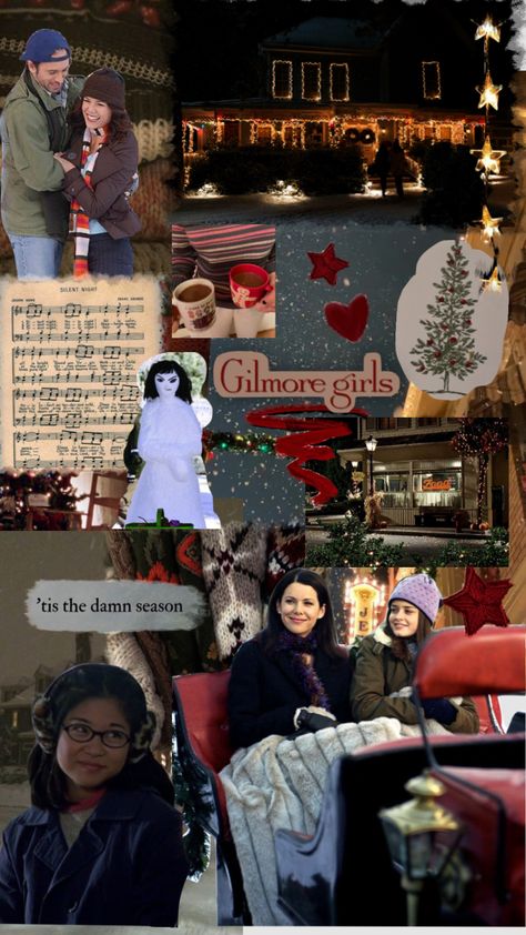 Christmas Gilmore Girls Aesthetic, Christmas Wallpaper Gilmore, Gilmore Girls Christmas Aesthetic, Gilmore Girls Winter Wallpaper, Winter Gilmore Girls Aesthetic, Gilmore Girls Christmas Wallpaper, Rory Gilmore Christmas, Gilmore Christmas, Gilmore Girls Food