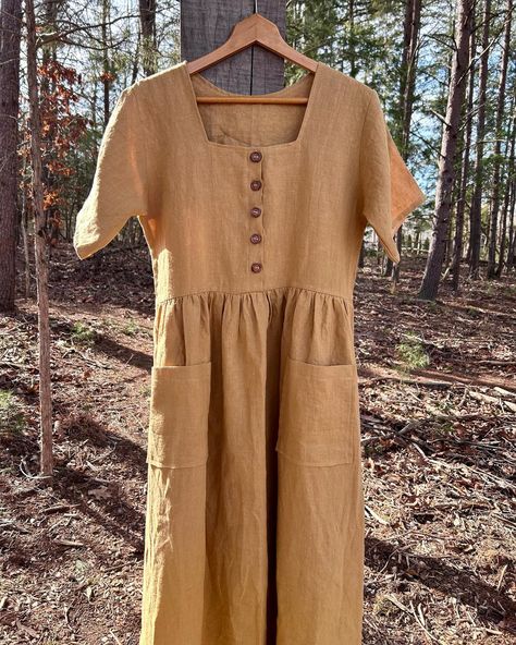 Happy first day of spring! 🌱 The temperature here dropped this week, and is far to cold for me to be thinking spring.. but the sun is shining, and so is this lovely linen dress on my feed. I can’t wait to create more of these in the future! #handmade #sellhandmade #sellershop #supporthandmade #instagrambusiness #supportlocal Happy First Day Of Spring, First Day Of Spring, Sun Is Shining, Instagram Business, Button Dress, Support Handmade, Needle And Thread, Linen Dress, Sell Handmade