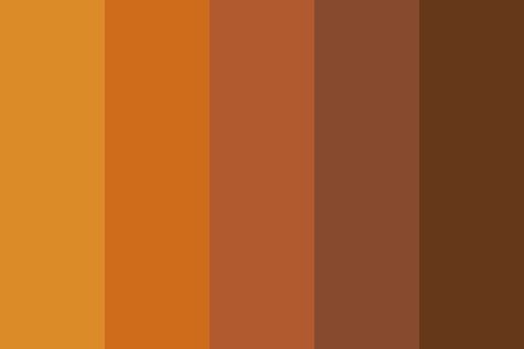 Color Out Of Space, Orange Color Schemes, Retro Color Palette, Email Examples, Orange Color Palettes, Orange Blossoms, Brown Color Palette, Palette Art, Design Palette